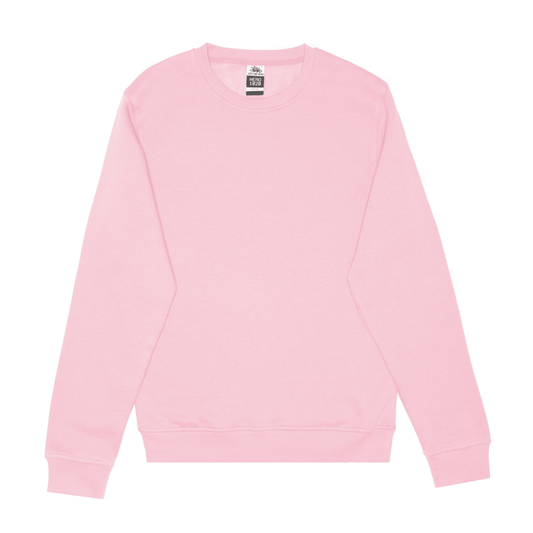 Crewnecks-HERO-1020 Unisex Blank Crewneck Sweatshirt - Pink-torontoscreenprinting.ca