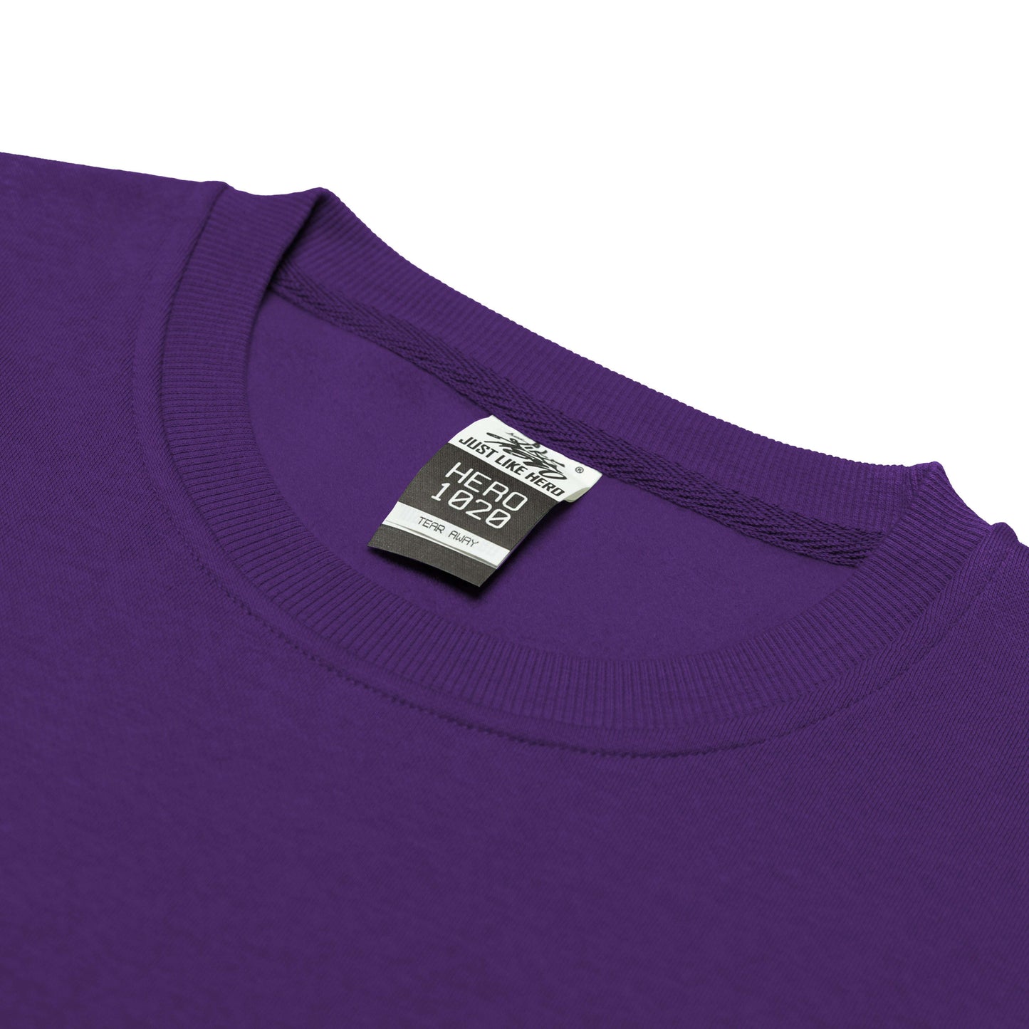 Crewnecks-HERO-1020 Unisex Blank Crewneck Sweatshirt - Purple-torontoscreenprinting.ca