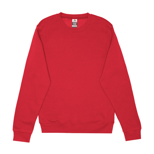 Crewnecks-HERO-1020 Unisex Blank Crewneck Sweatshirt - Red-torontoscreenprinting.ca