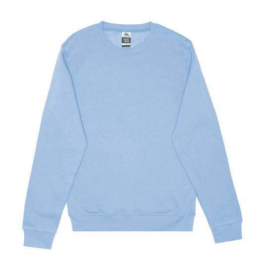 Crewnecks-HERO-1020 Unisex Blank Crewneck Sweatshirt - Sky Blue-torontoscreenprinting.ca