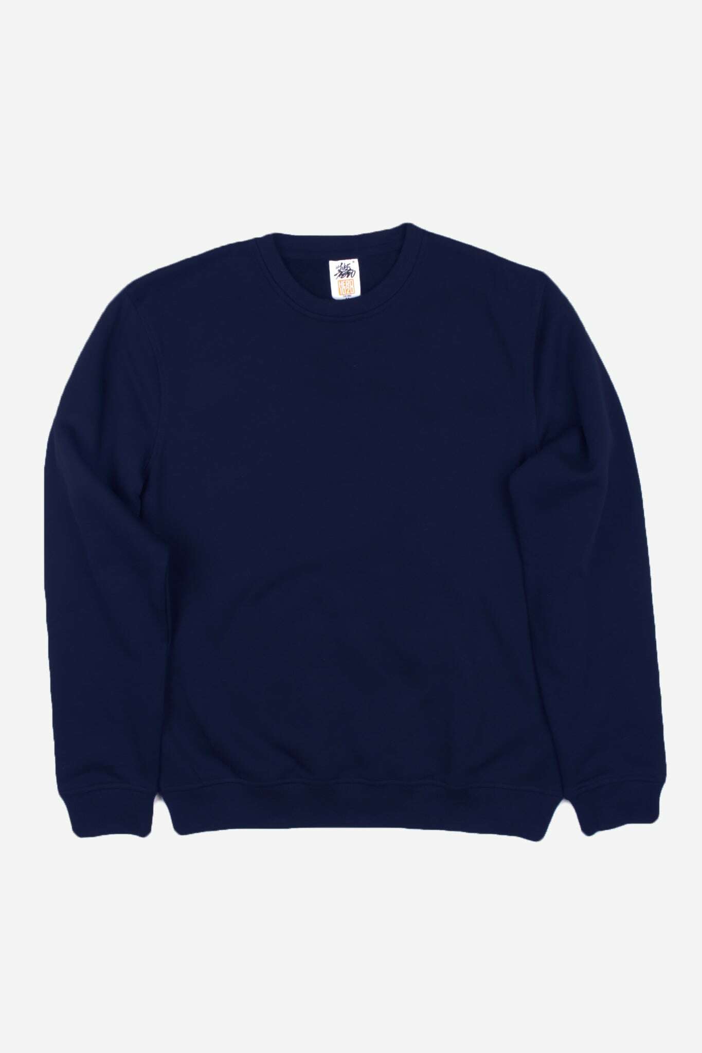 Crewnecks-HERO-1020 Unisex Youth Blank Crewneck Sweatshirt - Navy Blue-torontoscreenprinting.ca