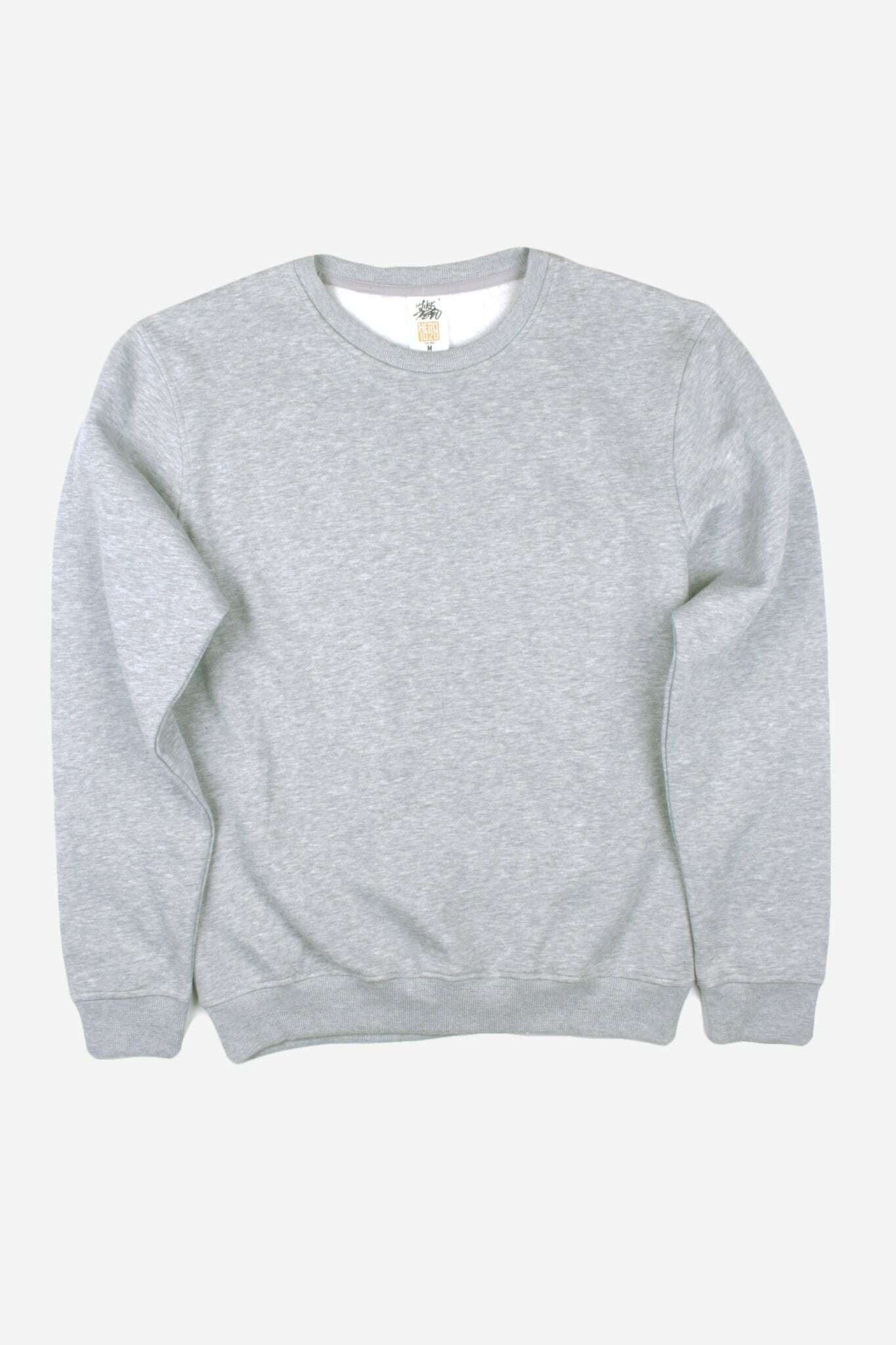 Crewnecks-HERO-1020 Unisex Youth Blank Crewneck Sweatshirt - Sport Grey-torontoscreenprinting.ca