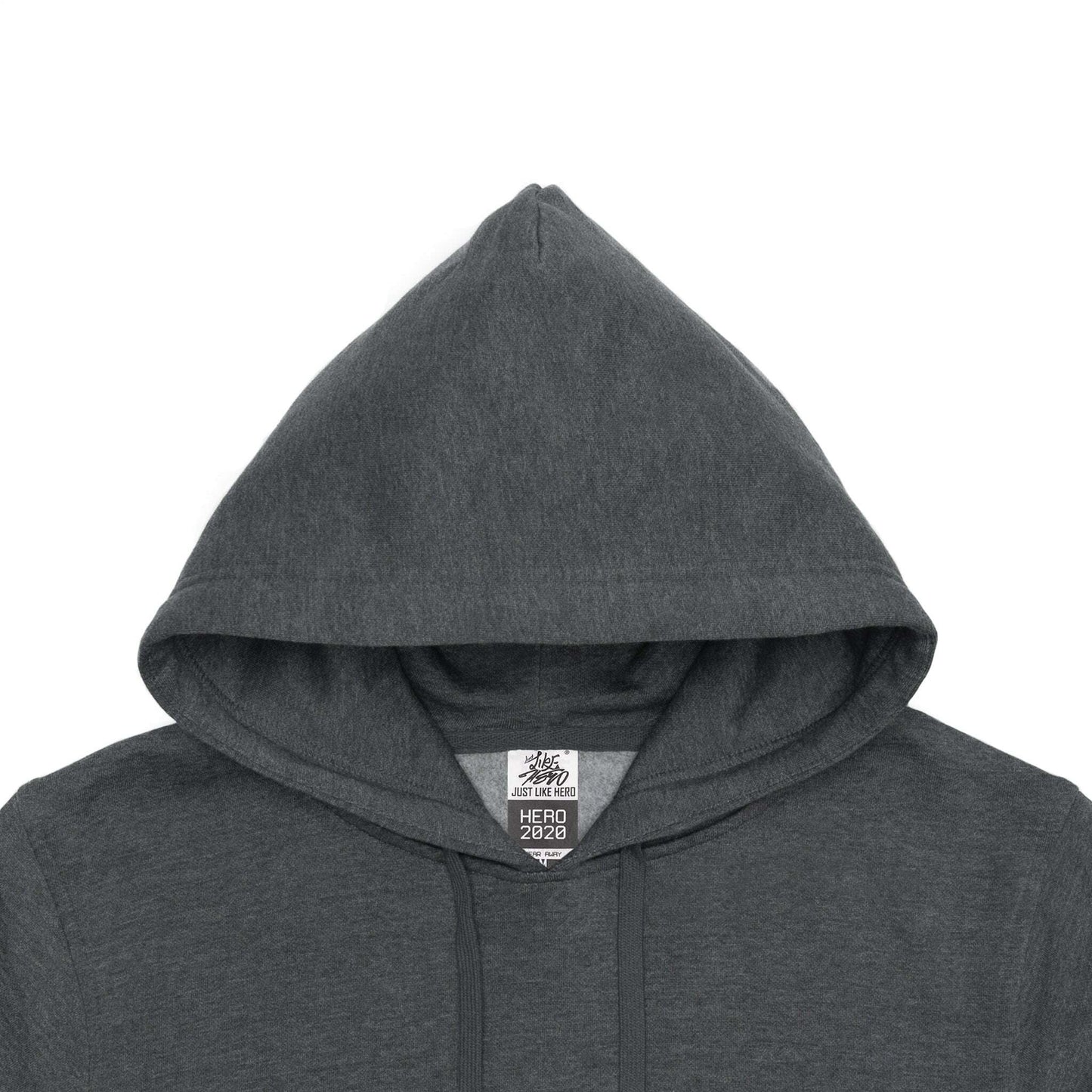 Hoodie-HERO-2020 Unisex Blank Hoodie - Dark Heather-torontoscreenprinting.ca