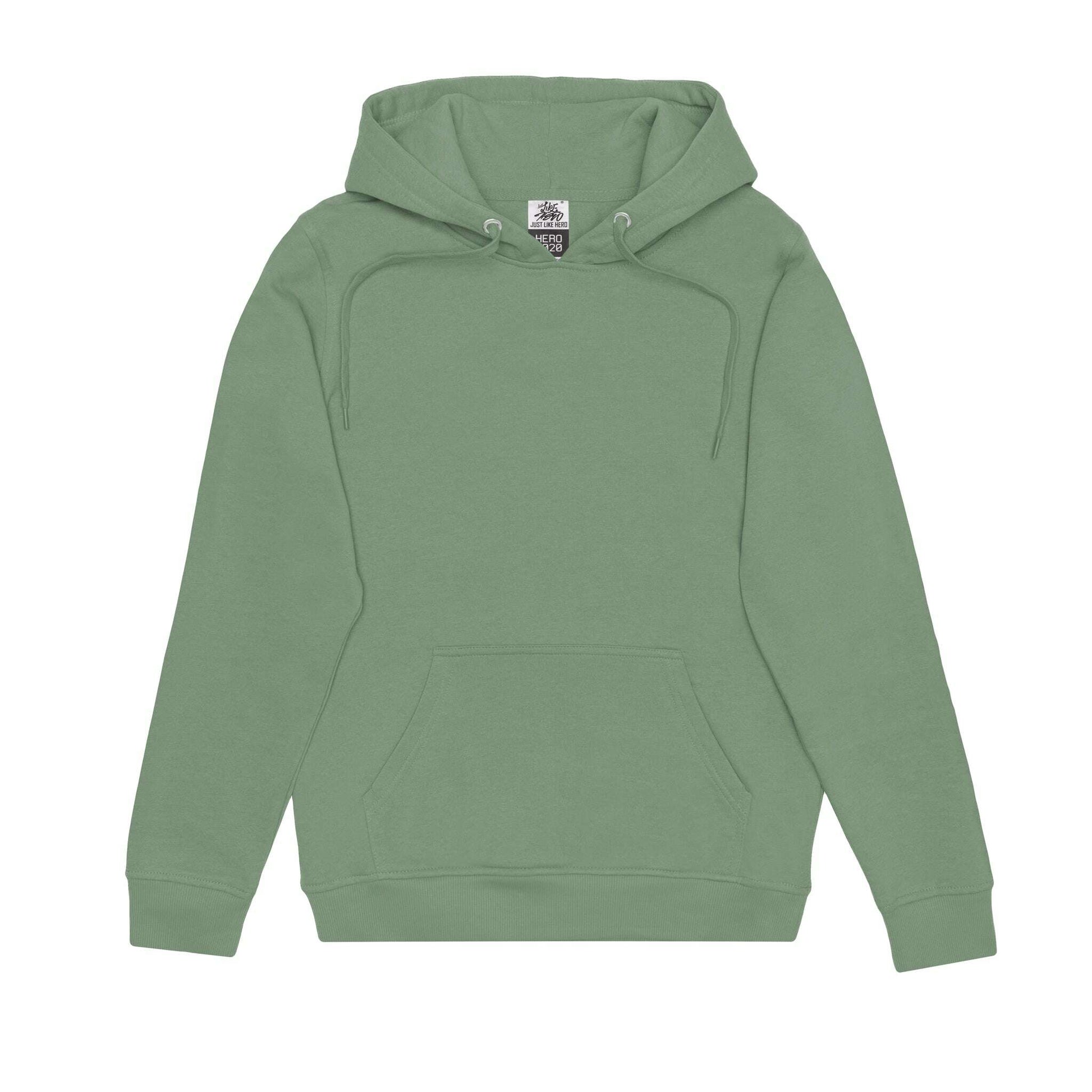 Hoodie-HERO-2020 Unisex Blank Hoodie - Dusty Green-torontoscreenprinting.ca