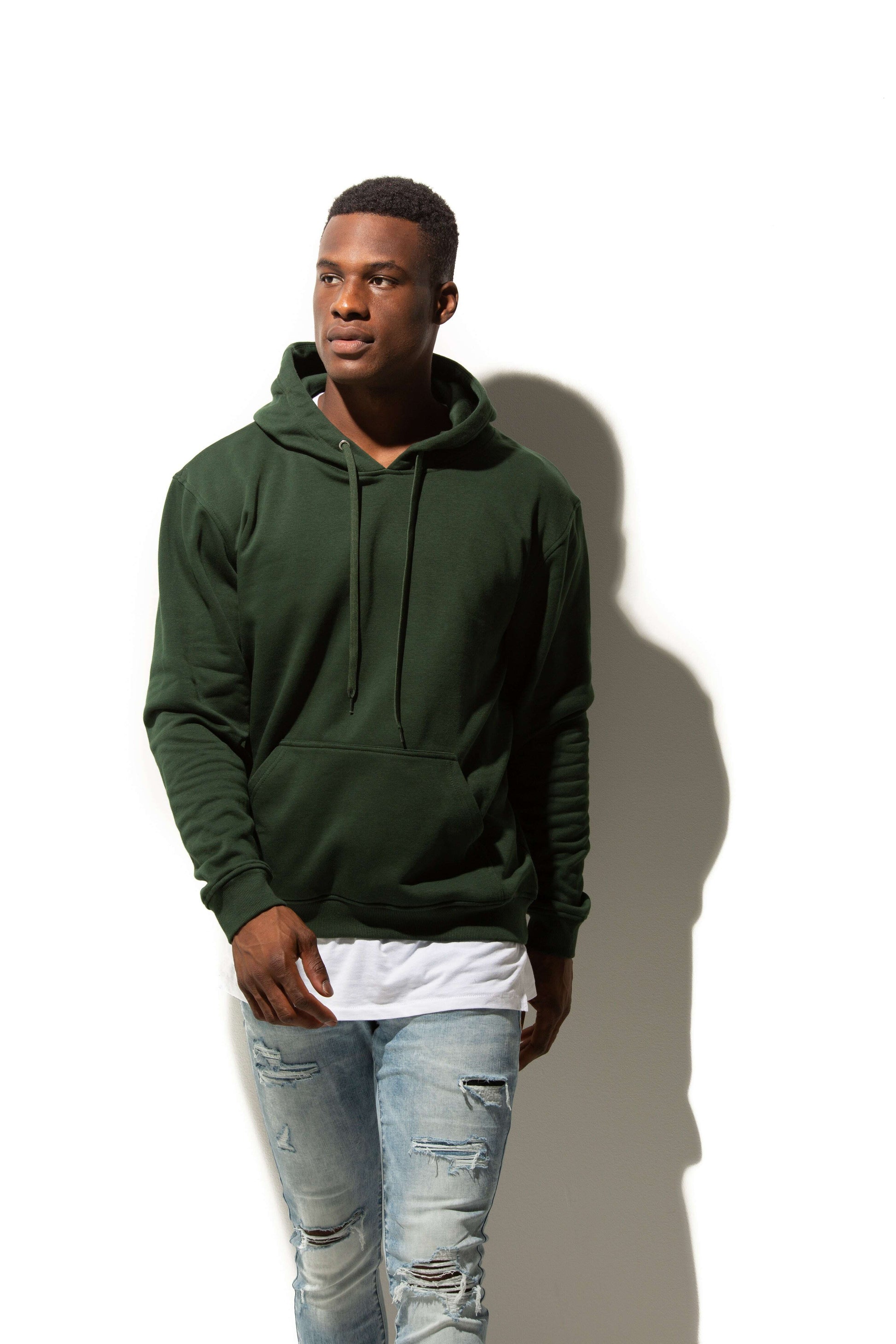 Hoodie-HERO-2020 Unisex Blank Hoodie - Forest Green-torontoscreenprinting.ca