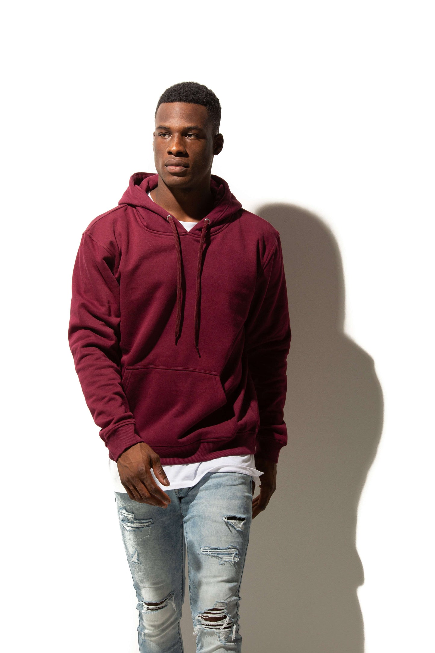 Hoodie-HERO-2020 Unisex Blank Hoodie - Maroon-torontoscreenprinting.ca