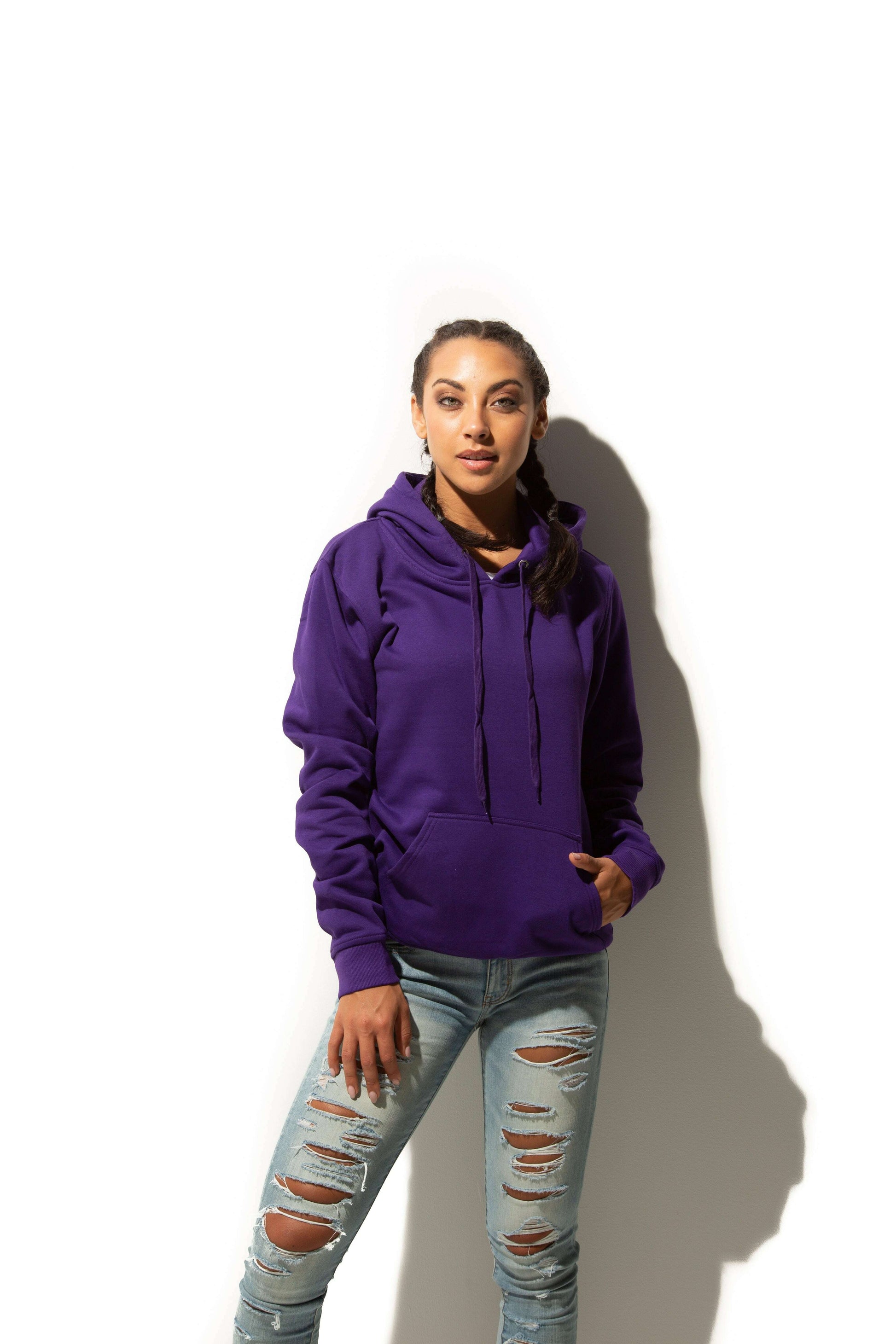 Hoodie-HERO-2020 Unisex Blank Hoodie - Purple-torontoscreenprinting.ca