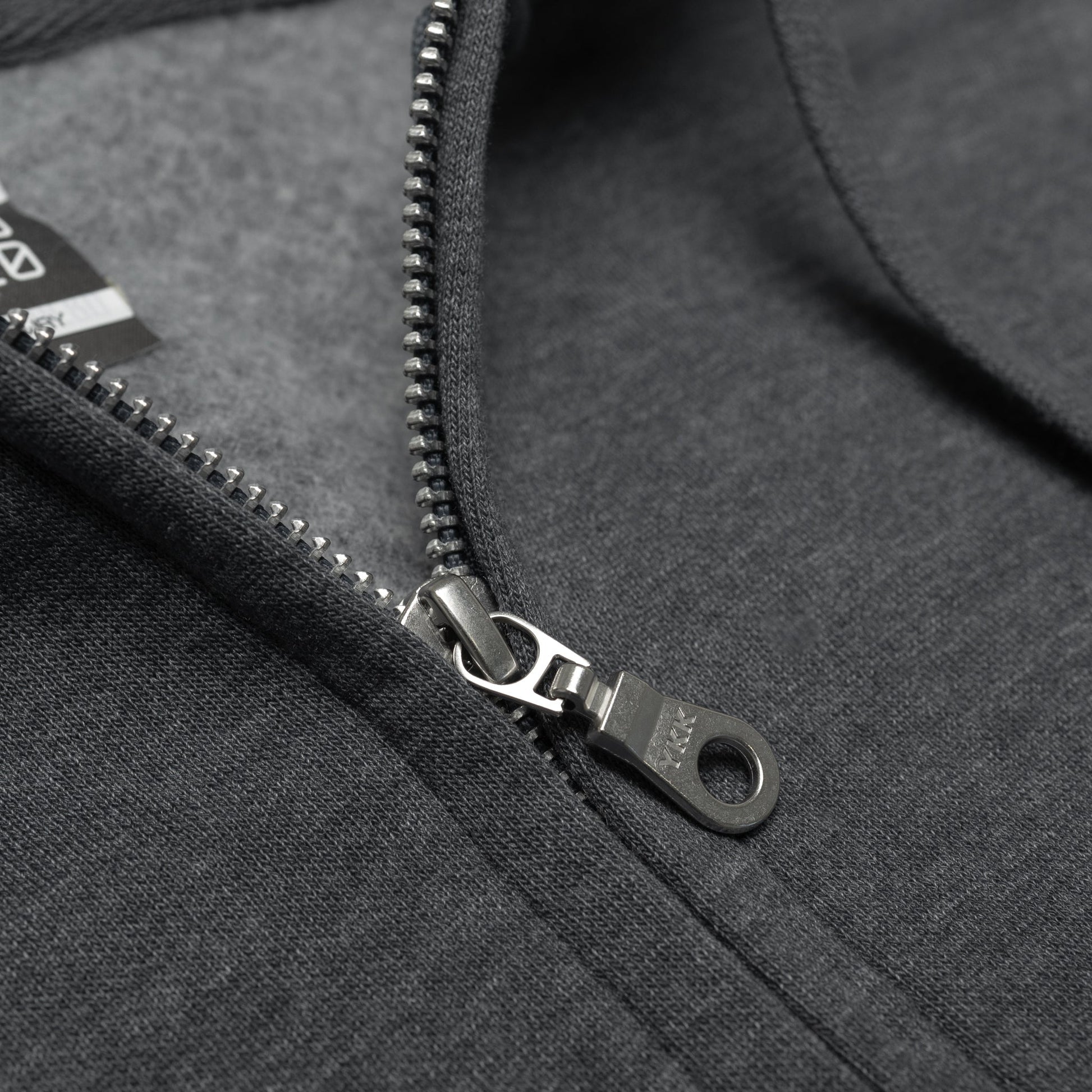 HERO-3020 Unisex Full Zip Hoodie - Dark Heather - Full-Zip