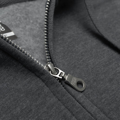 HERO-3020 Unisex Full Zip Hoodie - Dark Heather - Full-Zip