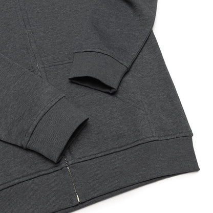 HERO-3020 Unisex Full Zip Hoodie - Dark Heather - Full-Zip