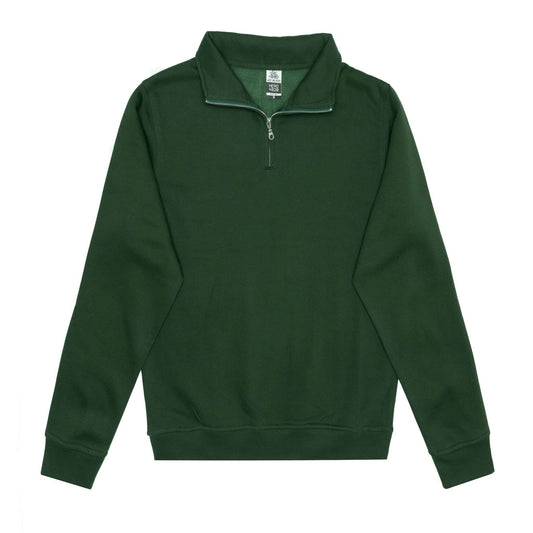 Quarter-Zip Sweatshirt-HERO-4020 Unisex Quarter Zip Sweatshirt - Forest Green-torontoscreenprinting.ca