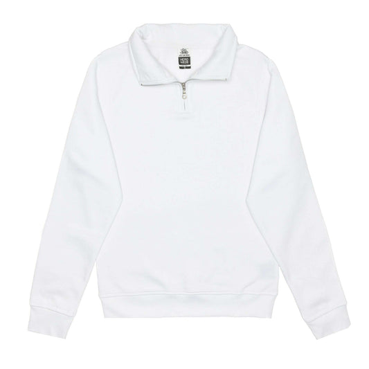 Quarter-Zip Sweatshirt-HERO-4020 Unisex Quarter Zip Sweatshirt - White-torontoscreenprinting.ca