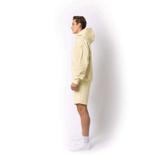 HERO-4220 Unisex Drop Shoulder Scuba 1/2 Zip Hoodie - Ivory