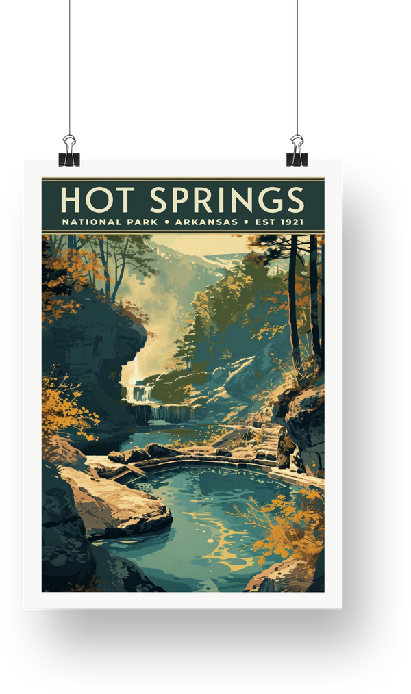 Hot Springs National Park Poster - poster