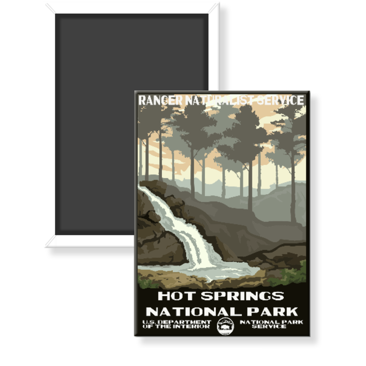 Hot Springs National Park WPA Magnet - magnet