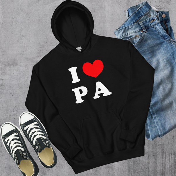 I <3 PA Hoodie - Black / S