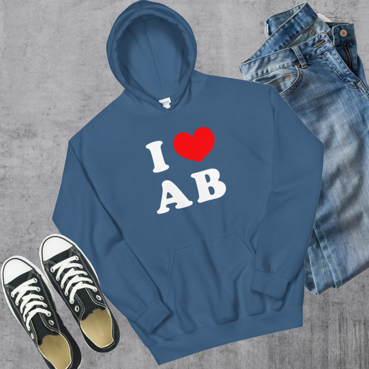 I ❤️ AB Hoodie - Indigo Blue / S