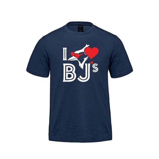 I Love BJs Sunglasses T-Shirt - Organic T-Shirt - Navy / Small - T-Shirt
