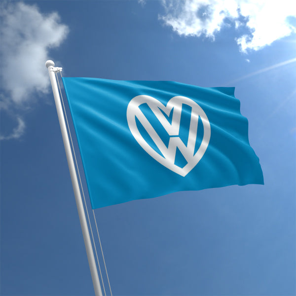 I Love VW Flag – Available in Multiple Sizes