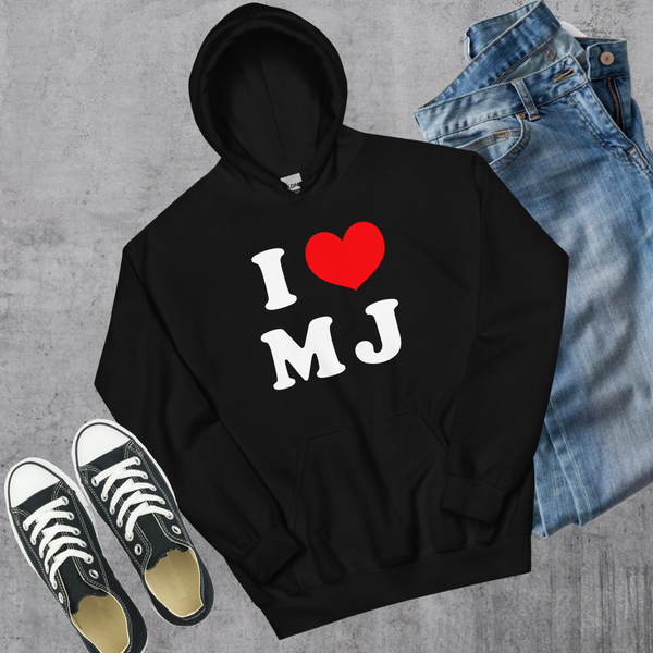 I ❤️ MJ Hoodie - Black / S