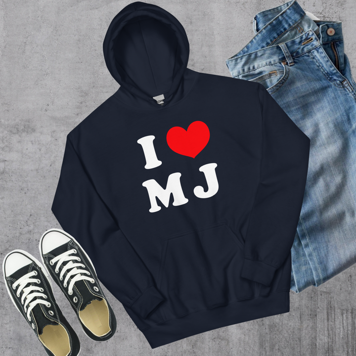 I ❤️ MJ Hoodie - Navy / S