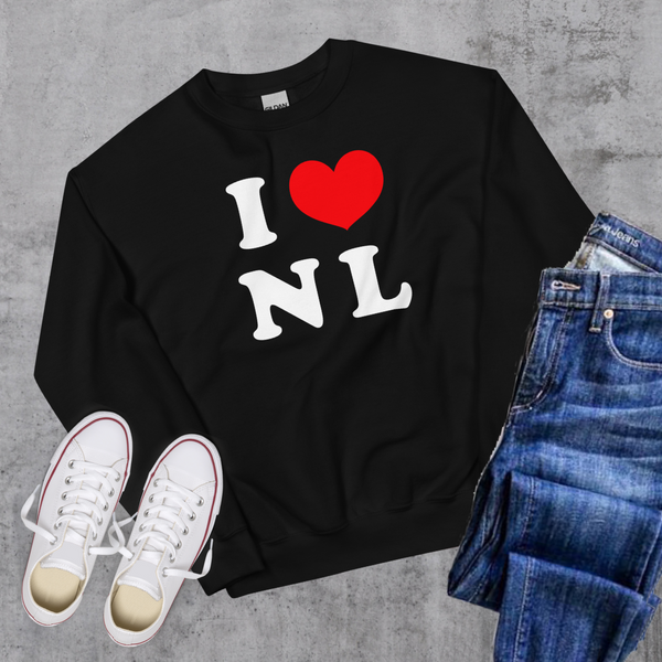 I ❤️ NL Crewneck - Black / S