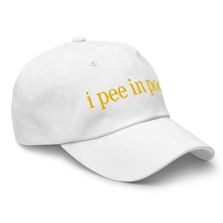 I Pee in Pools Embroidered Dad Hat