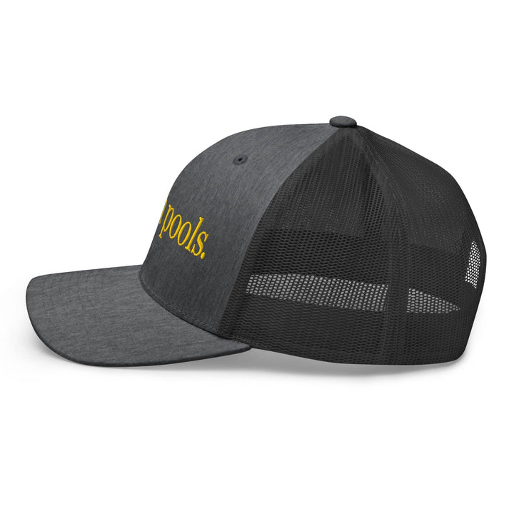 I Pee in Pools Embroidered Mesh Trucker Hat
