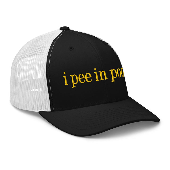 I Pee in Pools Embroidered Mesh Trucker Hat