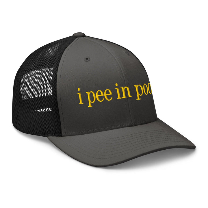 I Pee in Pools Embroidered Mesh Trucker Hat