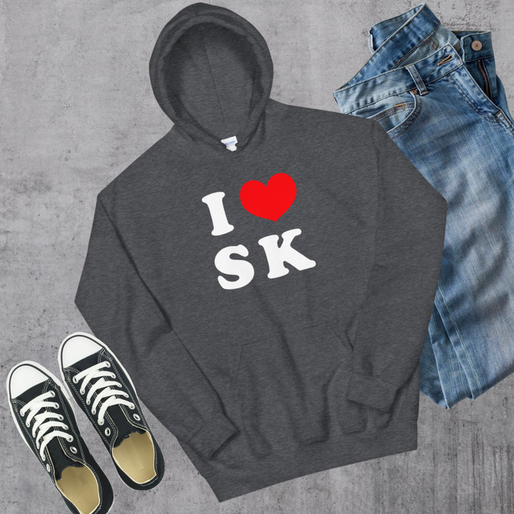 I ❤️ SK Hoodie - Dark Heather / S