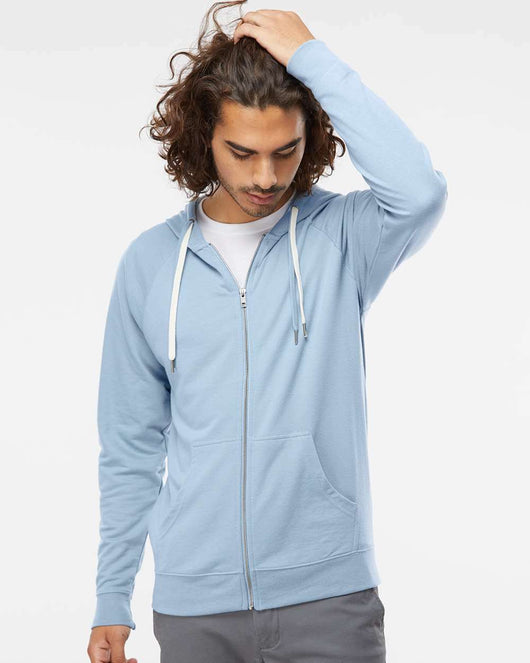 Icon Lightweight Loopback Terry Full-Zip Hooded Sweatshirt SS1000Z - Full-Zip Hoodie