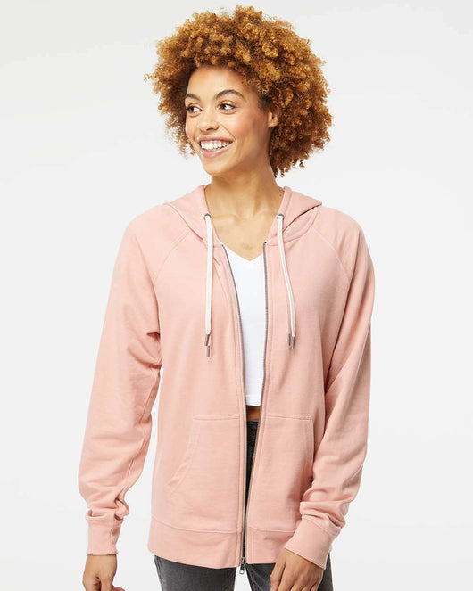 Icon Lightweight Loopback Terry Full-Zip Hooded Sweatshirt SS1000Z - Full-Zip Hoodie