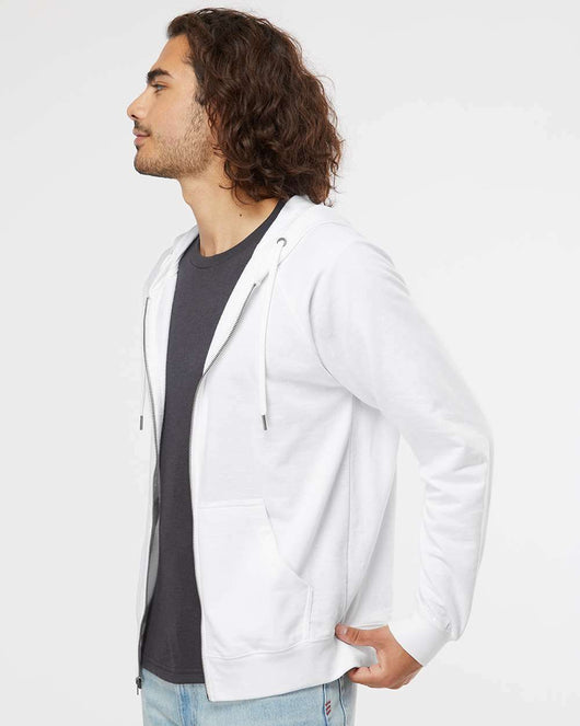 Icon Lightweight Loopback Terry Full-Zip Hooded Sweatshirt SS1000Z - Full-Zip Hoodie