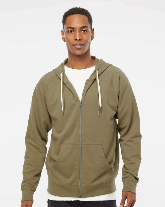 Icon Lightweight Loopback Terry Full-Zip Hooded Sweatshirt SS1000Z - Full-Zip Hoodie