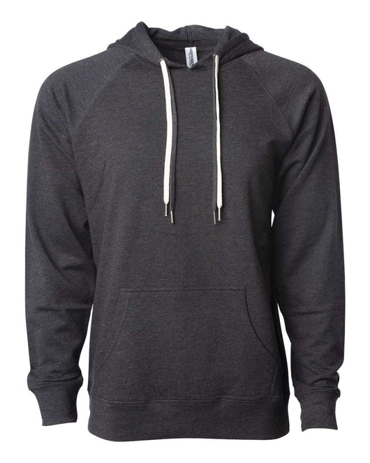Icon Lightweight Loopback Terry Hooded Sweatshirt SS1000P - Charcoal Heather / XS - Sweatshirts & Hoodies