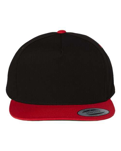 Ignite your brand: custom apparel ready snapback for live screen printing toronto cap700 - Black/ Red / Adjustable