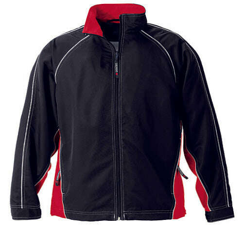 Ignite style: custom apparel and screen printing solutions ta77 - Black/Red / XS - Track Jacket