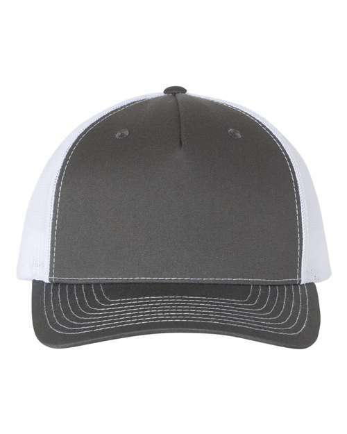 Ignite your brand: custom apparel screen printing toronto five-panel cap - Charcoal/ White / Adjustable