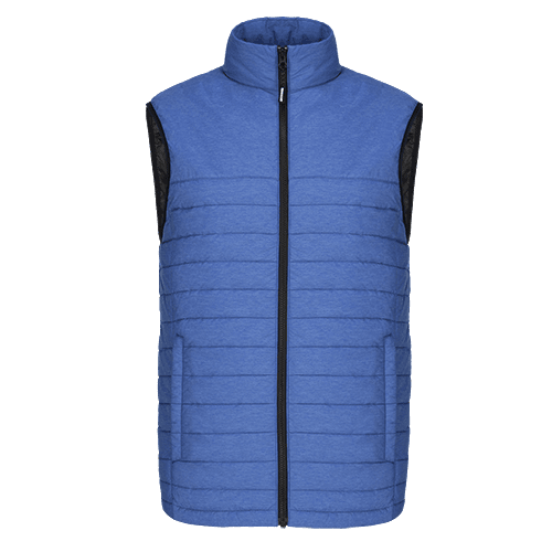 Ignite your style: custom apparel puffer vest toronto - code 77 - Blue Heather / S - Puffer Vest