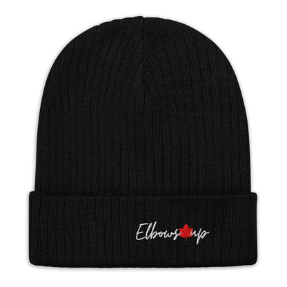 Elbows Up Beanie with Flip-Up Cuff