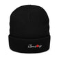 Elbows Up Beanie with Flip-Up Cuff