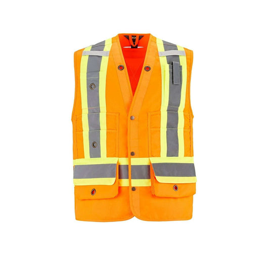 Illuminate: custom apparel hi-vis safety vest - v37 - Hi-Vis Orange / S - Hi-Vis Safety Vest