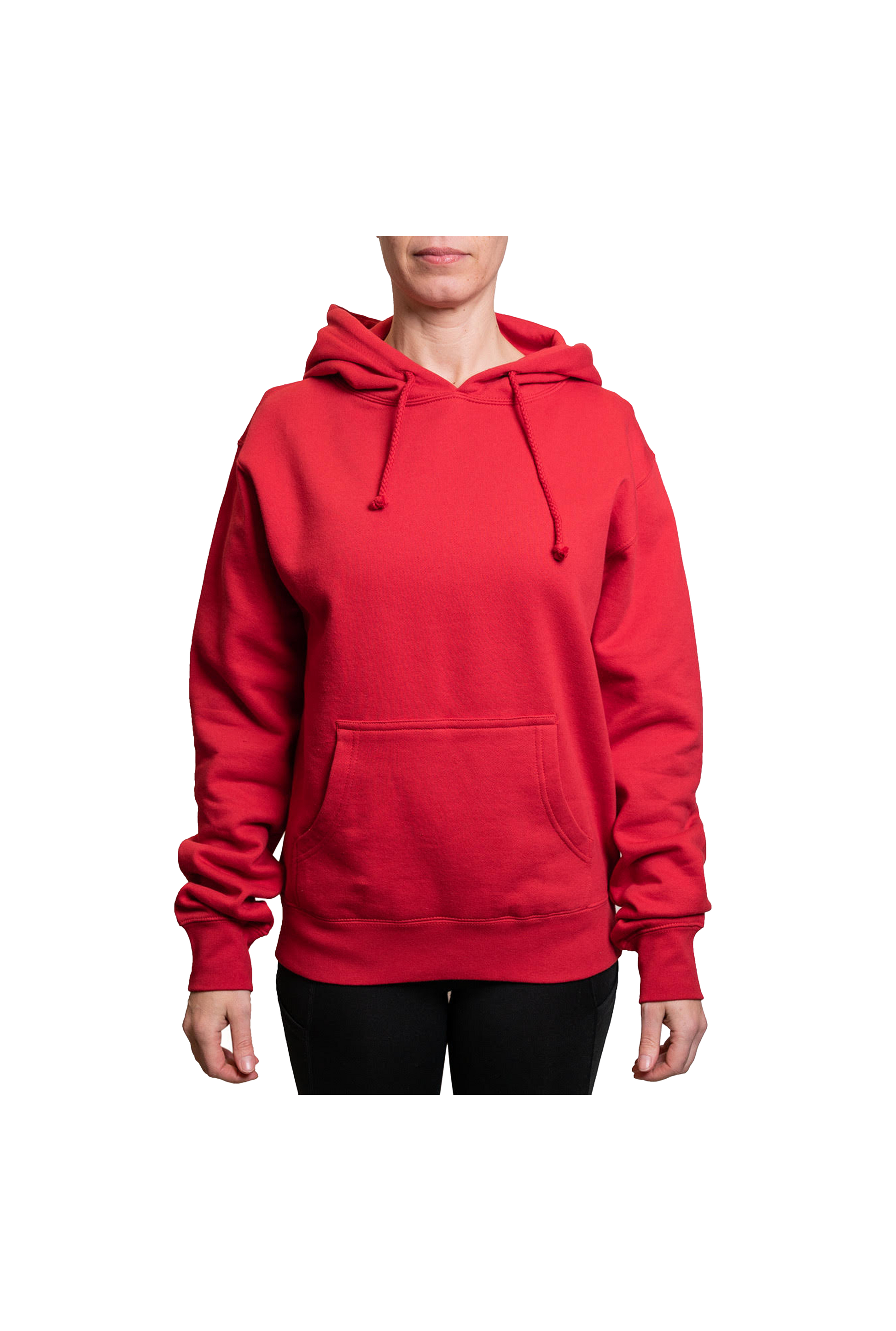 IND008 - Women’s Pullover Hooded Sweatshirt - Red / XS - CLOSE