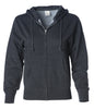 IND008Z - Zip Hooded Sweatshirt - Charcoal Heather / XS - CLOSE