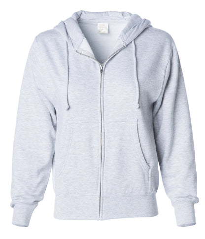 IND008Z - Zip Hooded Sweatshirt - Grey Heather / XS - CLOSE