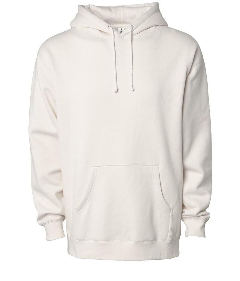 IND4000 - Men’s Heavyweight Hooded Pullover Sweatshirt - Bone / XS - HOODIES