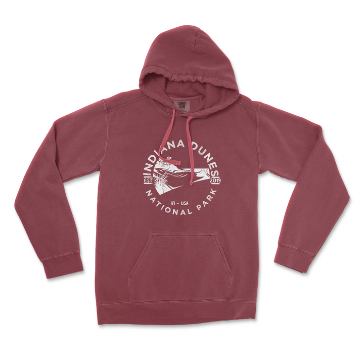 Indiana Dunes National Park Comfort Colors Hoodie - S / Crimson - hoodie