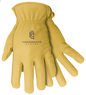 Yellow leather work gloves for durability, ideal as unlined deerskin driver gloves