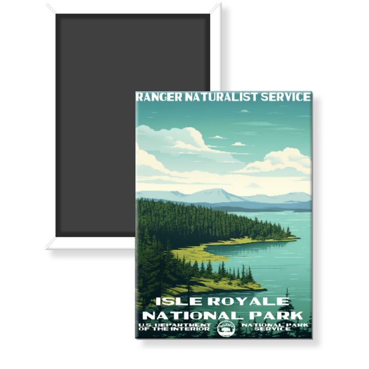 Isle Royale National Park WPA Magnet - magnet